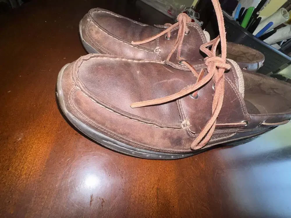 Dunham Brown Leather MCN420SB Boat Shoes Men's Size 10 D